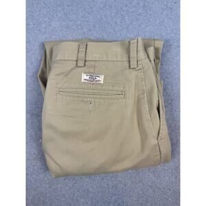 Polo Ralph Lauren Pants Khaki Chino Men's 34x32 (34x31.5) Flat‎ Front Workwear